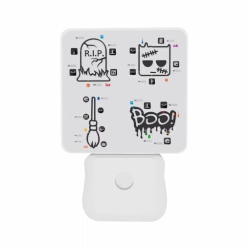 Night Light Set Of 2, Four Different Halloween Themed Stickers Are Shown. -Nuas Diy Shop 5f1720e67fa8b0695aafb1d4096130a6c49afc6e