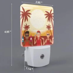 Night Light Set Of 2, Three People Are Standing On A Beach -Nuas Diy Shop 5fab8bcfe0f29440a4b982790262b5992b0981c8