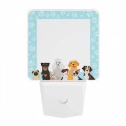 Night Light, A Group Of Dogs And A Cat Are Standing In Front Of A White Frame. -Nuas Diy Shop 5faf38956f56146b51bc941d4de38656d860e97b