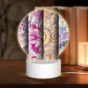 Round Acrylic Night Light, Three Colorful Artworks Are Displayed Side By Side. -Nuas Diy Shop 6036c149337ee9440b394eab3b88b39bf479aba8