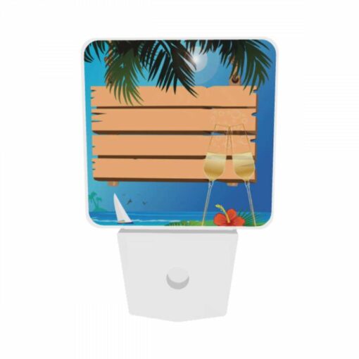 Night Light Set Of 2, Two Glasses Of Champagne Are Placed On A Wooden Pallet -Nuas Diy Shop 605c9fe8105e62e01567ef15455f2e1f798a2287