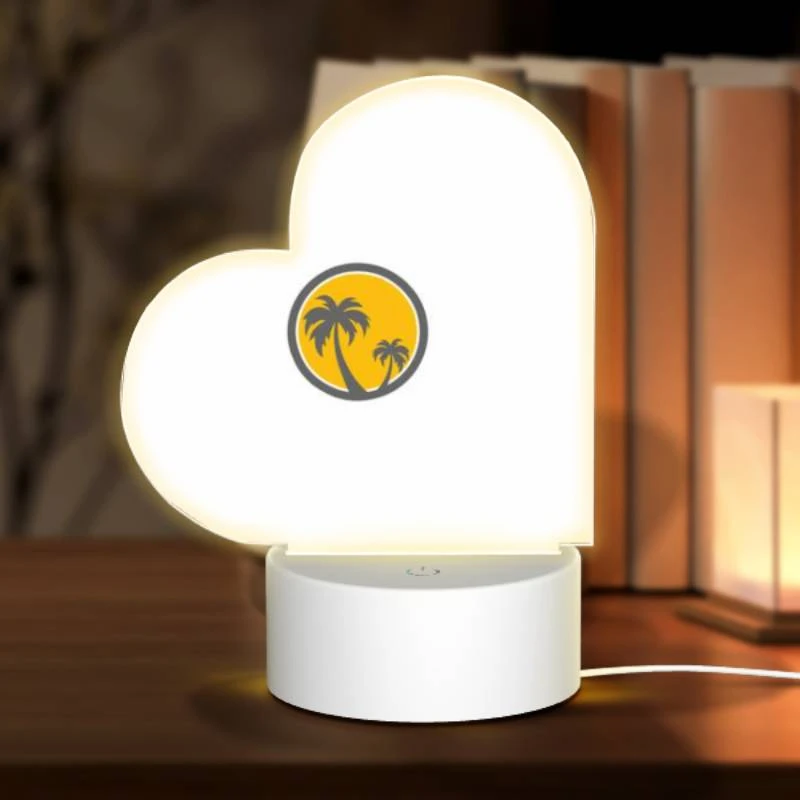 Love Acrylic Night Light, A yellow and gray logo of a palm tree. Love Acrylic Night Light, A Yellow And Gray Logo Of A Palm Tree. -Nuas Diy Shop 60cd656ef43640b0786d2333c21d2c48d2ceb419