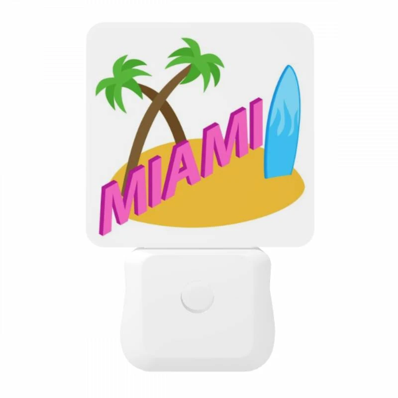 Night Light, A surfboard with the word "Miami" on it. Night Light, A Surfboard With The Word "Miami" On It. -Nuas Diy Shop 611d9a96e7f24597de88c70249a0507e1124eb42
