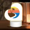 Love Acrylic Night Light, A Sunset With A Beach And Palm Trees. -Nuas Diy Shop 614544bb568545b9aede336aff6ffb486500d0ab
