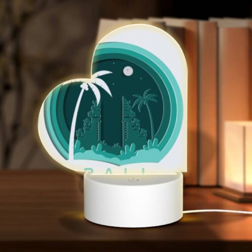 Love Acrylic Night Light, A Round Logo For The City Of Bali. -Nuas Diy Shop 619f07e4bed3182300da870bbfed4ab112185d16