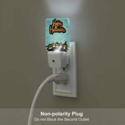 Night Light Set Of 2, A Sign That Says Happy Halloween. -Nuas Diy Shop 61aae46b75bde64c075ea9052e62ebd38dfdcbb0