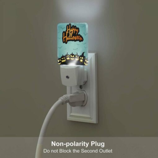 Night Light Set Of 2, A Sign That Says Happy Halloween. -Nuas Diy Shop 61aae46b75bde64c075ea9052e62ebd38dfdcbb0