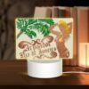 Rectangular Acrylic Night Light, A Woman In A Bikini Is Standing In Front Of A Palm Tree. -Nuas Diy Shop 62286068bcf9ca27acd821e73fa5eba49377a8dc