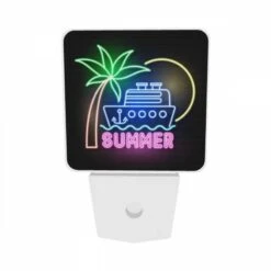 Night Light Set Of 2, A Neon Sign That Says "Summer" With A Boat On It. 8 Night Light Set Of 2, A Neon Sign That Says "Summer" With A Boat On It. -Nuas Diy Shop 625733e737ed3539ebcde21525655cb4be56911f