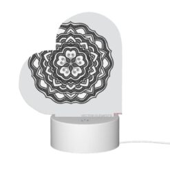 Love Acrylic Night Light, A Black And White Drawing Of A Flower. -Nuas Diy Shop 62ac5433f594be2de18d71ca07f671b92cb260b7