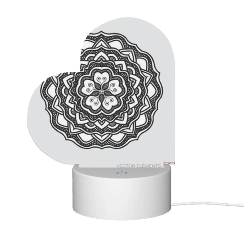 Love Acrylic Night Light, A black and white drawing of a flower. Love Acrylic Night Light, A Black And White Drawing Of A Flower. -Nuas Diy Shop 62ac5433f594be2de18d71ca07f671b92cb260b7