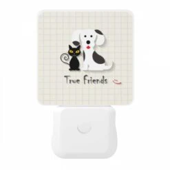 Night Light, A Black Cat And A White Dog Are Shown Together 10 Night Light, A Black Cat And A White Dog Are Shown Together -Nuas Diy Shop 62f1487990aa809c6d913f5324f52436e5389624