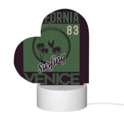Love Acrylic Night Light, A Green And White Surfing Logo For Venice Beach. -Nuas Diy Shop 63823f1575b68c2d5cd3711c8c72b435351a8e39