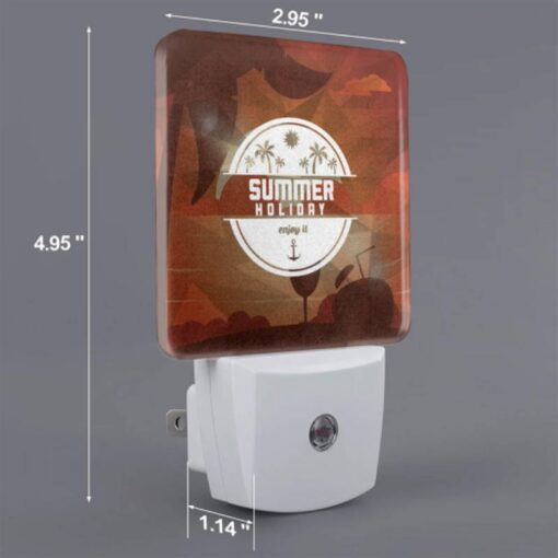 Night Light Set Of 2, A Poster Advertising Summer Holidays. -Nuas Diy Shop 638ca133a59870720eff668728b68a7e84141d05