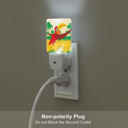 Night Light, A Red Bird With A Yellow Beak Is Flying In The Air. -Nuas Diy Shop 63d97362124649d2a8ecf11996ee1a6b3e9e6284