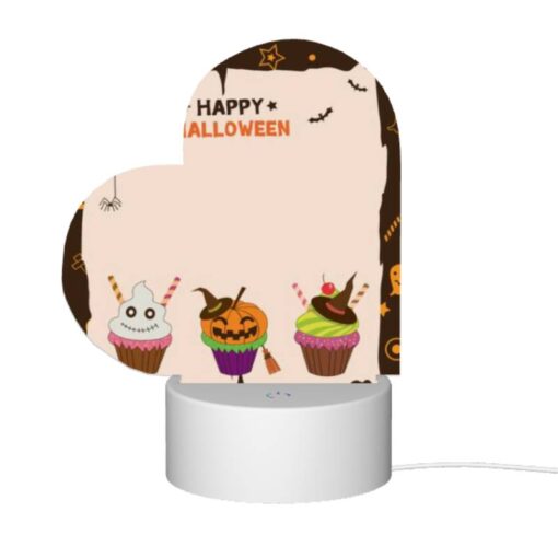 Love Acrylic Night Light, A Halloween Themed Cupcake With A Pumpkin On Top. -Nuas Diy Shop 63daacd39c9b7def7fc2feb7fc05e1d871d8d40b
