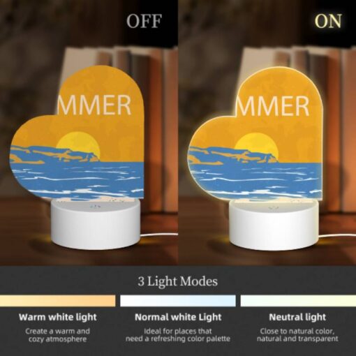 Love Acrylic Night Light, A Painting Of A Sunset Over The Ocean. -Nuas Diy Shop 640ea819f101ae1398f1f1ab18c768824f077716