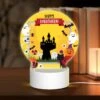 Round Acrylic Night Light, A Colorful Halloween Scene With A Castle -Nuas Diy Shop 64311fb48d532b4f9a1aa56d8e04f0114288384d
