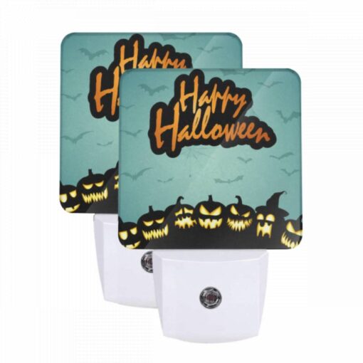Night Light Set Of 2, A Sign That Says Happy Halloween. -Nuas Diy Shop 649b23ac6fbe4121026ece0436e81dcc8fe2160e