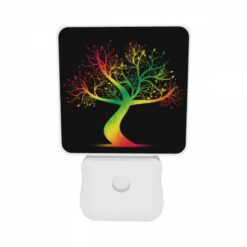 Night Light Set Of 2, A Colorful Tree With A Rainbow Colored Trunk. -Nuas Diy Shop 64d1d557d274f797fce522b7de535384e1f1cad6