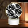 Round Acrylic Night Light, A Pattern Of Black And White Zebra Stripes. -Nuas Diy Shop 64f2271320ab8b1d590815cd62920865afd8d984
