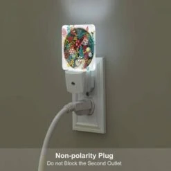 Night Light Set Of 2, A Colorful Circle With A Variety Of Plants And Fruits. -Nuas Diy Shop 65809bf8db040bf855a6e5389602f7c204c2354c