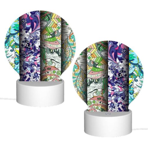 Round Acrylic Night Light, Three Colorful Designs Are Displayed On A Row. -Nuas Diy Shop 65af22f9cd8669fc480f34e5b76ac6bf5098ef91