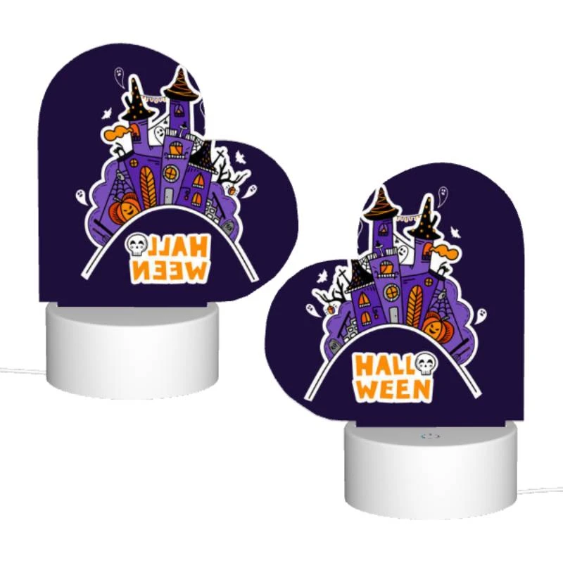 Love Acrylic Night Light, A Halloween poster with a castle and a witch. Love Acrylic Night Light, A Halloween Poster With A Castle And A Witch. -Nuas Diy Shop 67a51fab7d8181e1c035786166d3e89c88d5346a