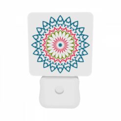 Night Light Set Of 2, A Colorful Flower Design With A Pink And Green Center. -Nuas Diy Shop 67d28bed2498a131dbbc5bc89af152f033799c8d