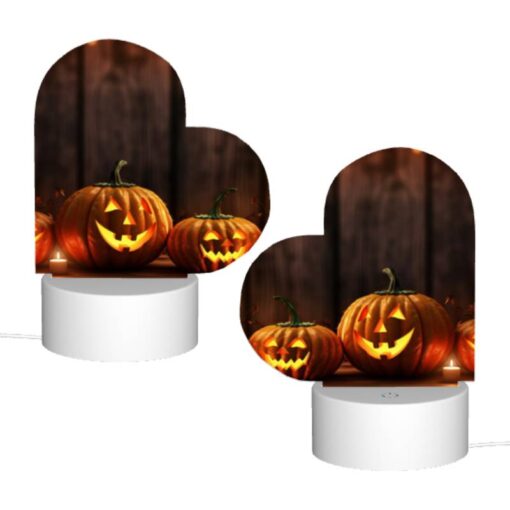 Love Acrylic Night Light, Three Pumpkins With Lit Candles In Them -Nuas Diy Shop 68c4871b7ab7de8113e04199e70497843a692fa5