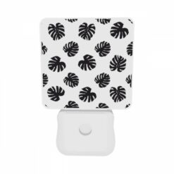 Night Light Set Of 2, A Pattern Of Black And White Flowers. -Nuas Diy Shop 68c9cb71cb9eea0975f1b1a6d3082a9caed6b1f7