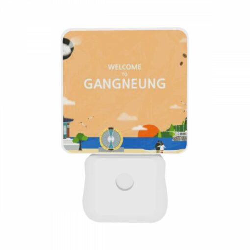 Night Light Set Of 2, A Colorful Poster Welcoming Visitors To Gnangueung. -Nuas Diy Shop 694f6c989c453a8adf532b791f4ae2450da1f380