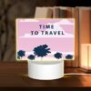 Rectangular Acrylic Night Light, A Boat With A Red Roof Is Traveling Through The Ocean. -Nuas Diy Shop 69c218d95b0d65f55e9f8cac897ff06dab59f5c8