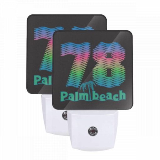 Night Light Set Of 2, A Colorful Logo For Palm Beach. -Nuas Diy Shop 69ce0d4eee370165e74806a7d7b32f1de158cd11