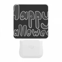 Night Light, A Black And White Sign That Says "Happy Halloween". 11 Night Light, A Black And White Sign That Says "Happy Halloween". -Nuas Diy Shop 69ced7fa8f259926107372100e4dcd02b8381ac7