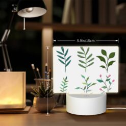 Rectangular Acrylic Night Light, Six Different Types Of Leaves Are Shown In A Row. -Nuas Diy Shop 69efd98ff23d1e19f9bd99fa47208754f56940f0