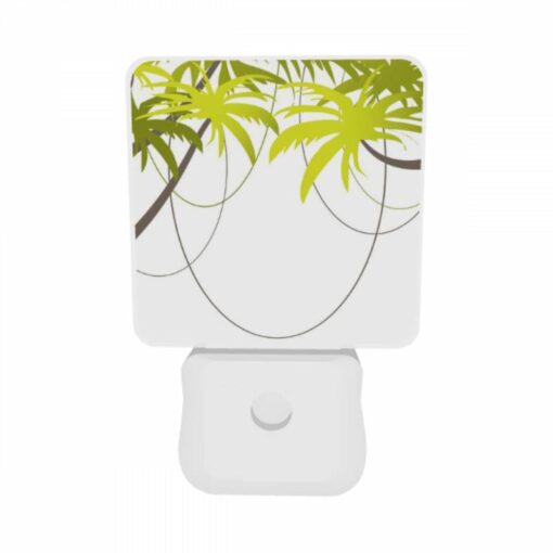 Night Light Set Of 2, A Bunch Of Green Leaves Are Connected To Each Other. -Nuas Diy Shop 6a1a606604a602c1754f53b5c9a4df243e69f8ac