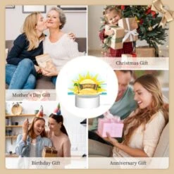 Rectangular Acrylic Night Light, A Sunny Day At The Beach With A Sign That Says "Summer". 9 Rectangular Acrylic Night Light, A Sunny Day At The Beach With A Sign That Says "Summer". -Nuas Diy Shop 6b082a64dda1f91c28ff06c92a72b7757d4aa563