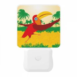 Night Light, A Red Bird With A Yellow Beak Is Flying In The Air. -Nuas Diy Shop 6b84db97509e2150b469cf8ffa367ac68cd7ae4c