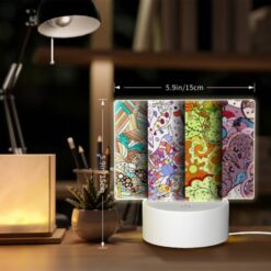 Rectangular Acrylic Night Light, Four Different Colored Paintings Of Leaves. -Nuas Diy Shop 6bb3ca9d6593beb18acf90aef2b7c6b6247271fa
