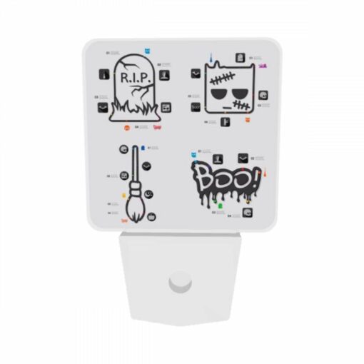 Night Light Set Of 2, Four Different Halloween Themed Stickers Are Shown. -Nuas Diy Shop 6bc96bc208eeb418410691f9798542094ee583f2