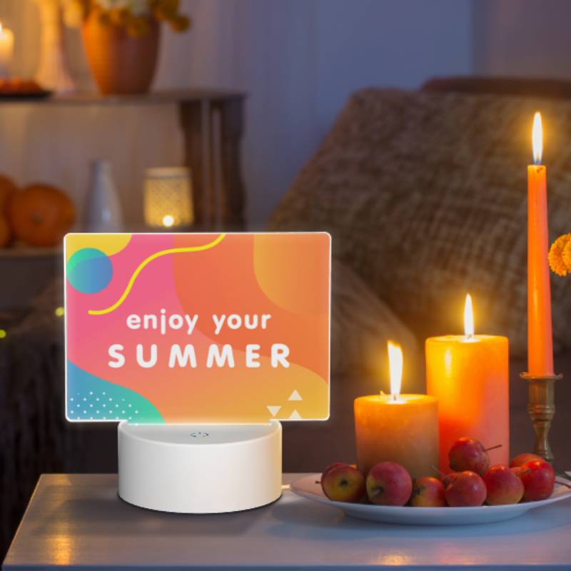 Rectangular Acrylic Night Light, A colorful advertisement for enjoying summer. Rectangular Acrylic Night Light, A Colorful Advertisement For Enjoying Summer. -Nuas Diy Shop 6d1774e8e27fed53024a2b1cbb6f24755544f02b