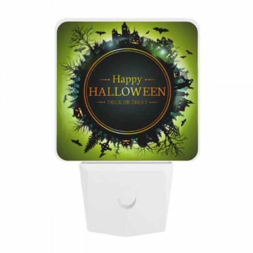 Night Light, A Round Sign With A Halloween Theme. -Nuas Diy Shop 6d466ffbc3e17719cd49243a6048abd26e41124f