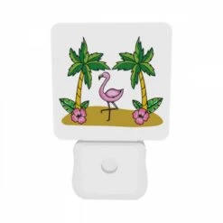 Night Light Set Of 2, A Pink Flamingo Stands Between Two Palm Trees. 9 Night Light Set Of 2, A Pink Flamingo Stands Between Two Palm Trees. -Nuas Diy Shop 6d6c78aad46532473b45ff325e640af23d139153