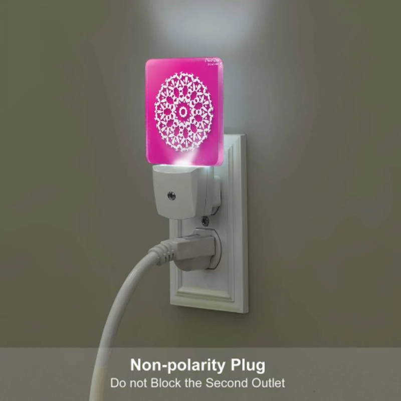 Night Light, A white snowflake design on a pink background. Night Light, A White Snowflake Design On A Pink Background. -Nuas Diy Shop 6d8754f02aaa152bfb8b37fd43a8d54bc043b6e2