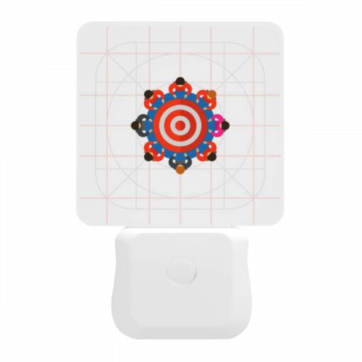 Night Light, A Group Of People Are Standing Around A Circle With A Bullseye In The Middle. -Nuas Diy Shop 6db6c54d68ddf4745af1e2ad62244f79a62d2afc