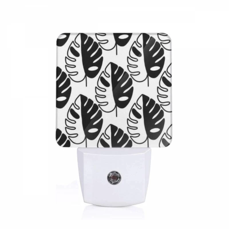 Night Light, A pattern of leaves with a black and white background. Night Light, A Pattern Of Leaves With A Black And White Background. -Nuas Diy Shop 6e97006ff69595d8ed3010425921dab16558f599
