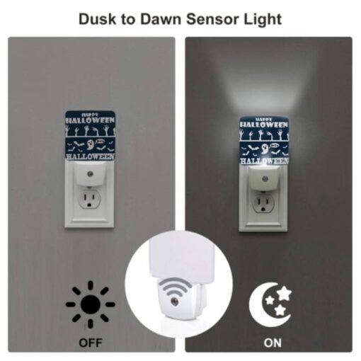 Night Light Set Of 2, A Poster With A Ghost And The Words "Happy Halloween" On It. -Nuas Diy Shop 6f769c3d457acaa044e595d38f83f66bb358a795