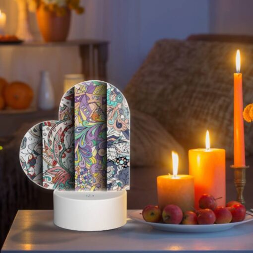 Love Acrylic Night Light, Four Different Colored Designs Of Flowers. -Nuas Diy Shop 6ff50725f12de07fb42664d6f0a2e800c9a36baa