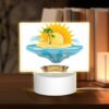 Rectangular Acrylic Night Light, A Cartoon Of A Sunny Beach With A Palm Tree And A Sun. -Nuas Diy Shop 7008c647a006c65a279bbdfdc992bbb72f2b0b9e